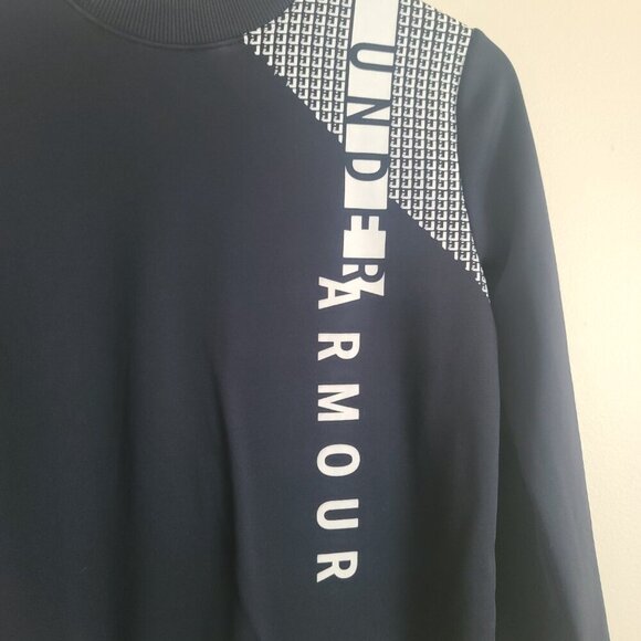 Under Armour Women's Synthetic Fleece Crew Word Mark size xs - Picture 3 of 7